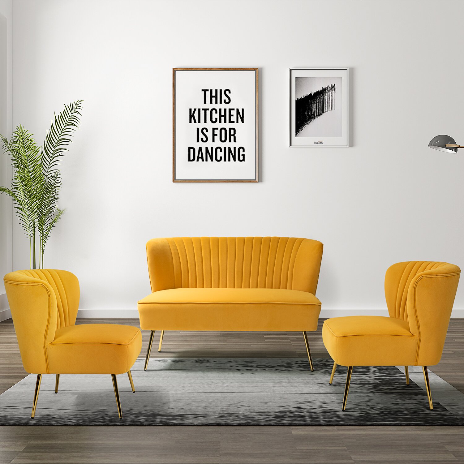 Etta Avenue Euclid 3 - Piece Living Room Set & Reviews